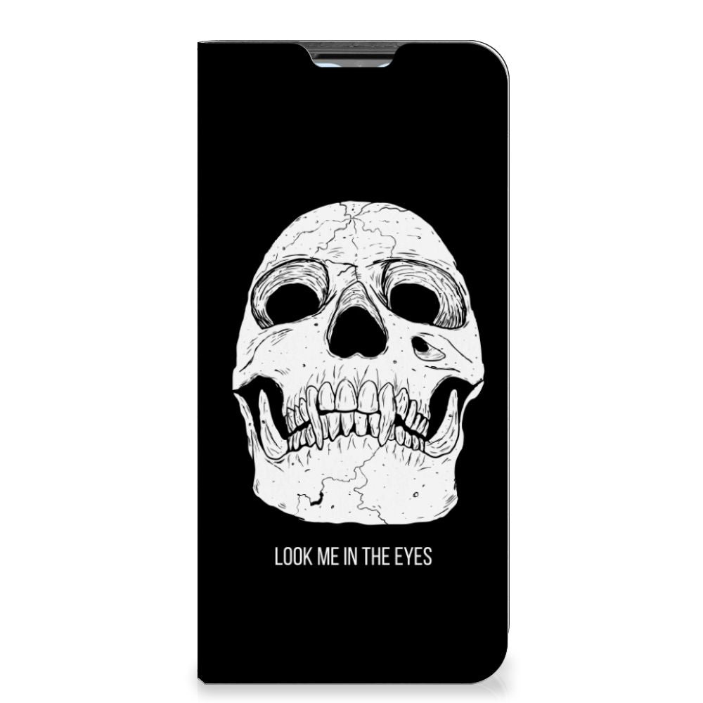 Mobiel BookCase OPPO A54s | A16 | A16s Skull Eyes - B2C Telecom