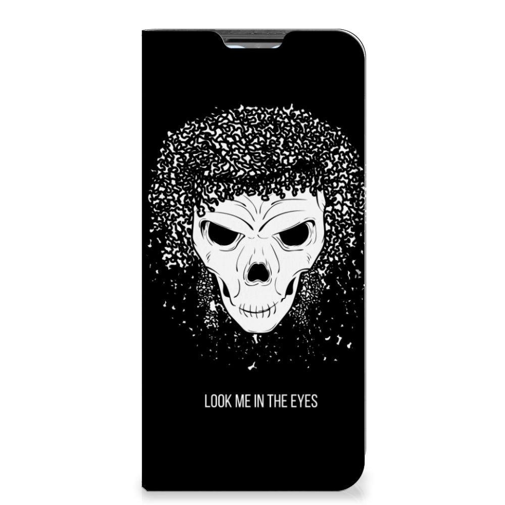Mobiel BookCase OPPO A54s | A16 | A16s Skull Hair - B2C Telecom