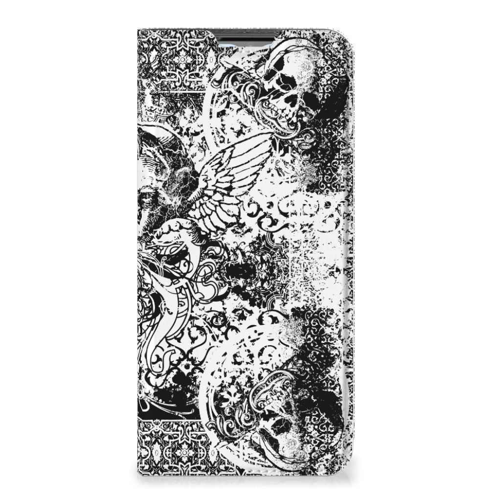 Mobiel BookCase OPPO A54s | A16 | A16s Skulls Angel - B2C Telecom