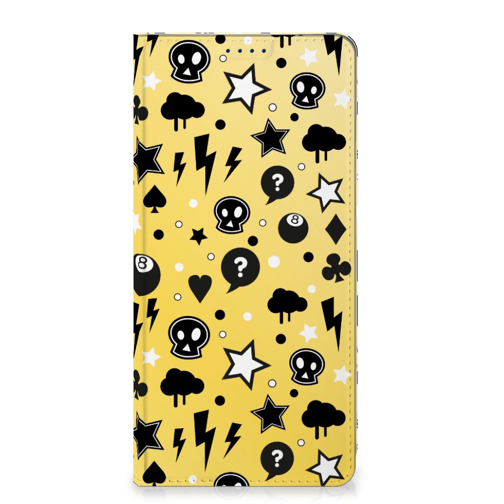 OnePlus Nord 4 Mobiel BookCase Punk Geel design voorzijde