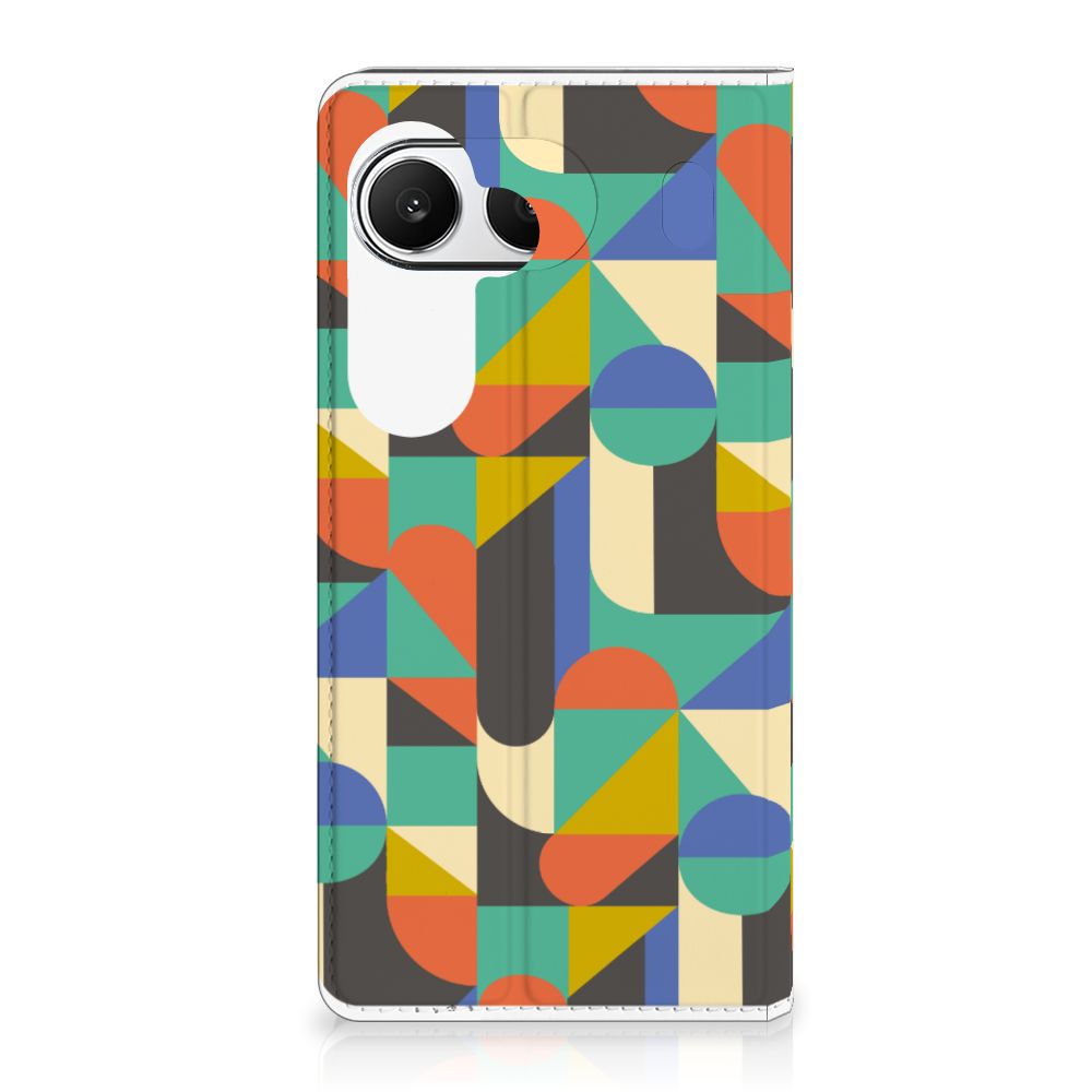 Mobiel BookCase OnePlus Nord 4 Skull Eyes geometrisch design voorkant