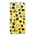 Mobiel BookCase Samsung Galaxy A14 4G Punk Geel met uniek punk geel design en diverse iconen.