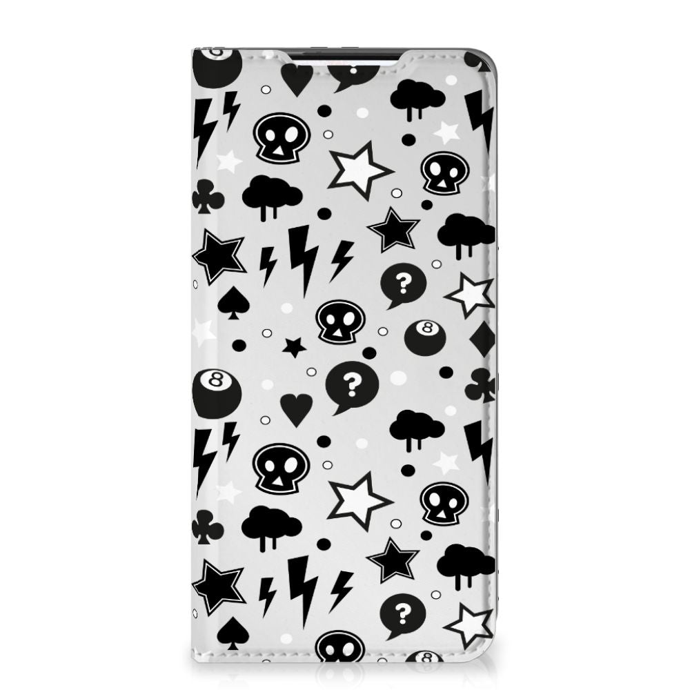 Mobiel BookCase Samsung Galaxy S21 Silver Punk - B2C Telecom