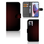 Motorola Edge 30 Ultra Telefoon Hoesje Geruit Rood met ruimte voor 3 pasjes en minimalistisch design