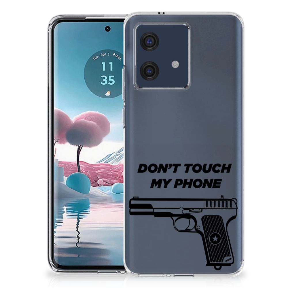 Motorola Edge 40 Neo Silicone-hoesje Pistol DTMP achterkant