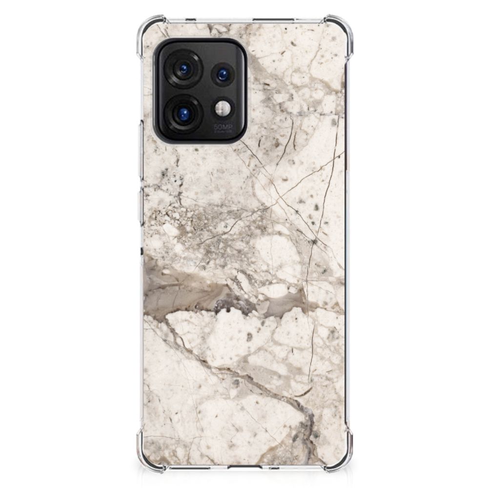Motorola Edge 40 Pro Anti-Shock Hoesje Marmer Beige B2C Telecom