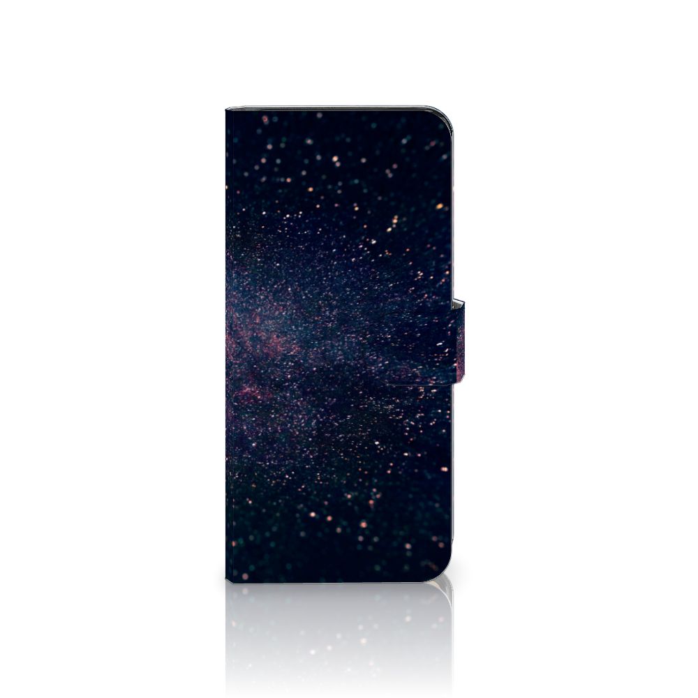 Motorola Edge 40 Pro Book Case Stars hoesje design sterrenruimte aanzicht