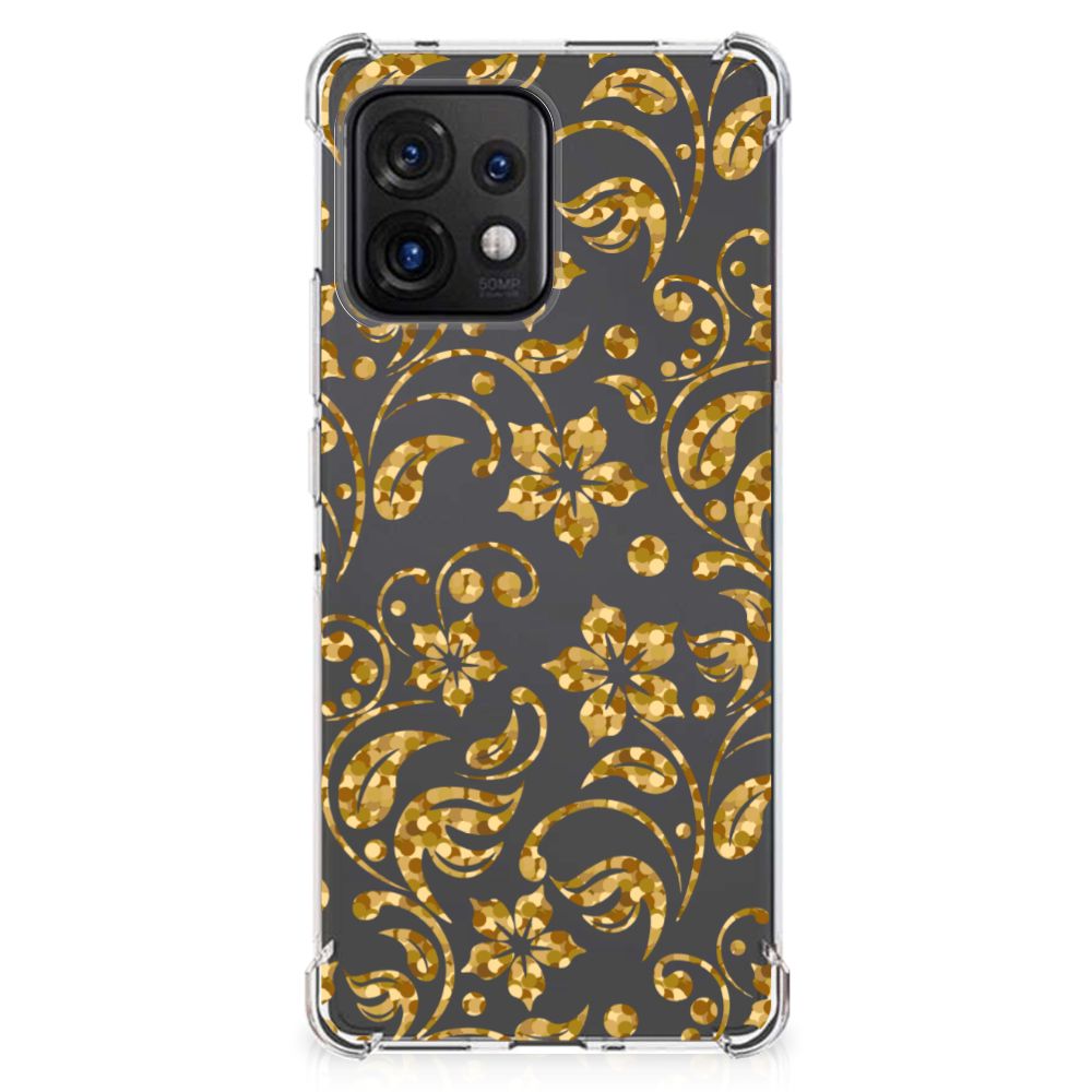 Motorola Edge 40 Pro Case Gouden Bloemen B2C Telecom