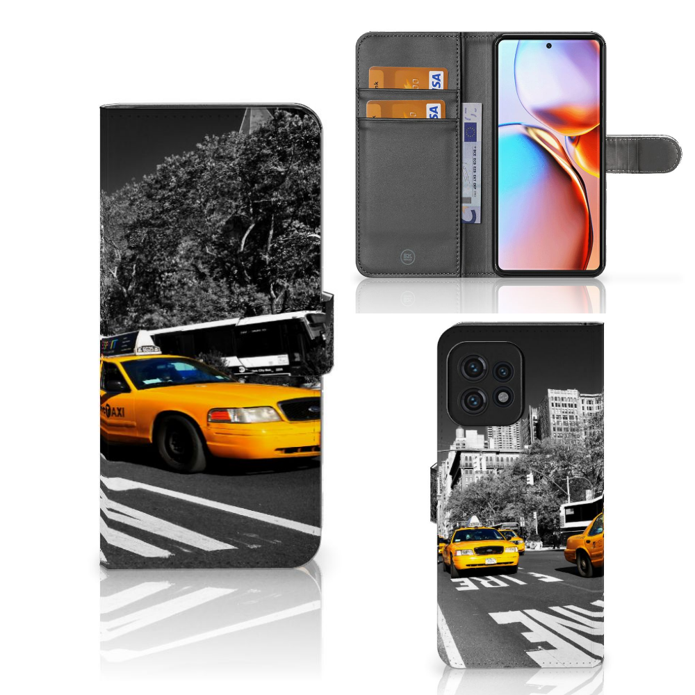 Motorola Edge 40 Pro Flip Cover New York Taxi