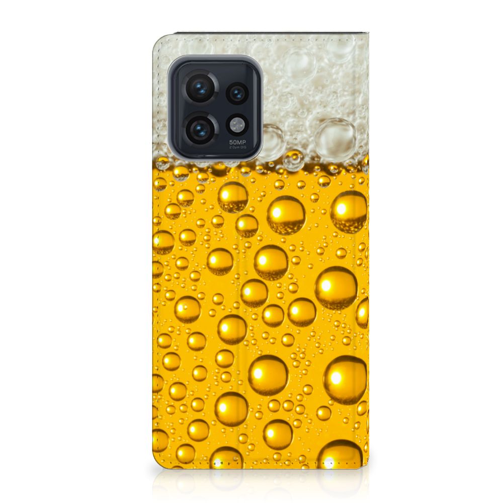 Motorola Edge 40 Pro Flip Style Cover Bier designbierprint vooraanzicht