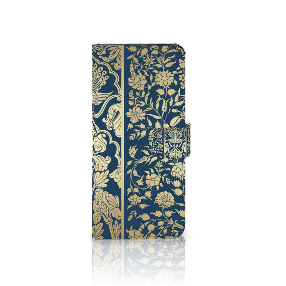 Motorola Edge 40 Pro Hoesje Beige Flowers design beige bloemen aanzicht
