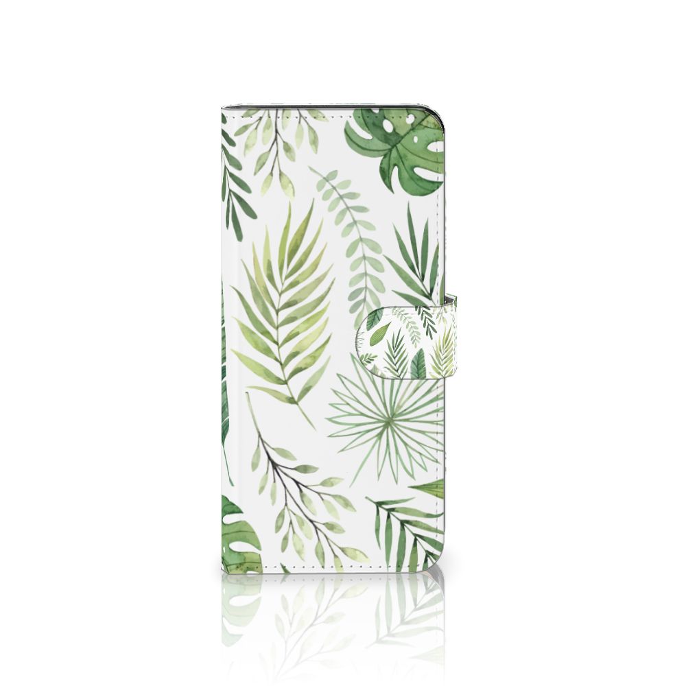 Motorola Edge 40 Pro Hoesje Leaves met frisse bladerenprint voor stijl, gebruiksgemak en bescherming 🌿