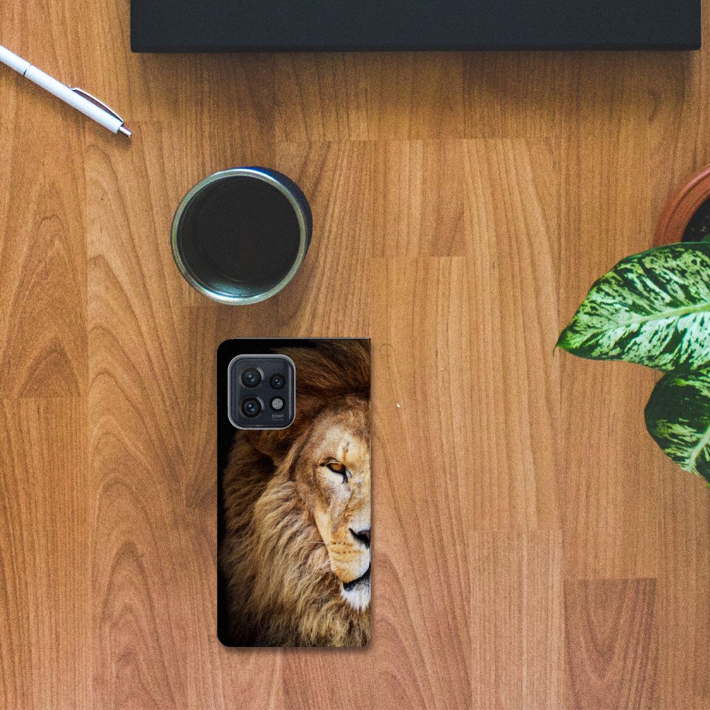Motorola Edge 40 Pro Hoesje maken Leeuw design leeuw aanzicht