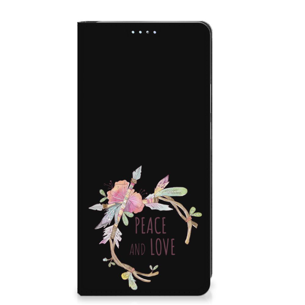 Motorola Edge 40 Pro Magnet Case Boho Text voorkant