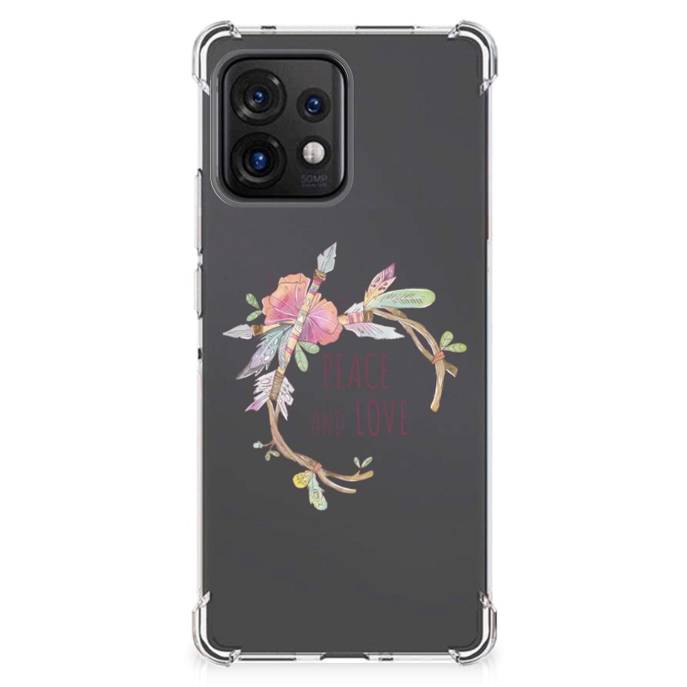 Motorola Edge 40 Pro Stevig Bumper Hoesje Boho Text B2C Telecom