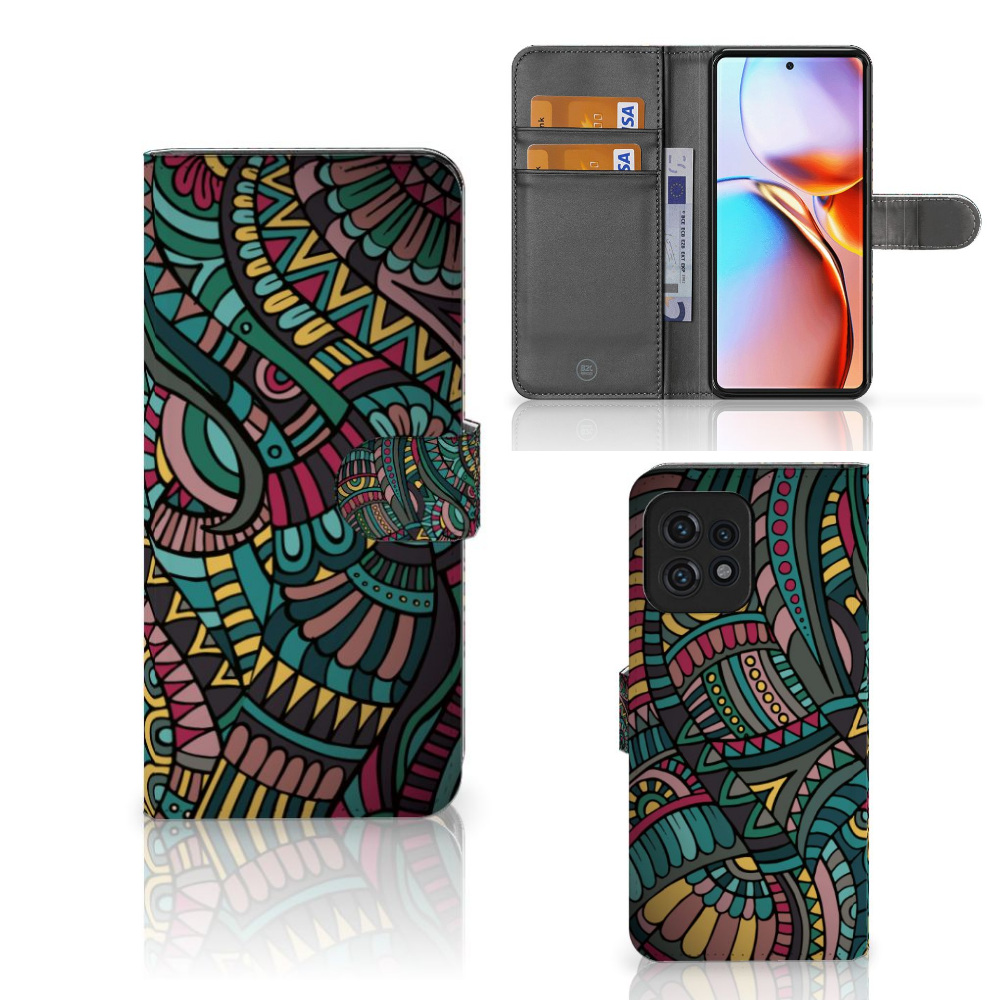 Motorola Edge 40 Pro Telefoon Hoesje Aztec