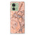 Motorola Edge 40 TPU Siliconen Hoesje Marmer Oranje