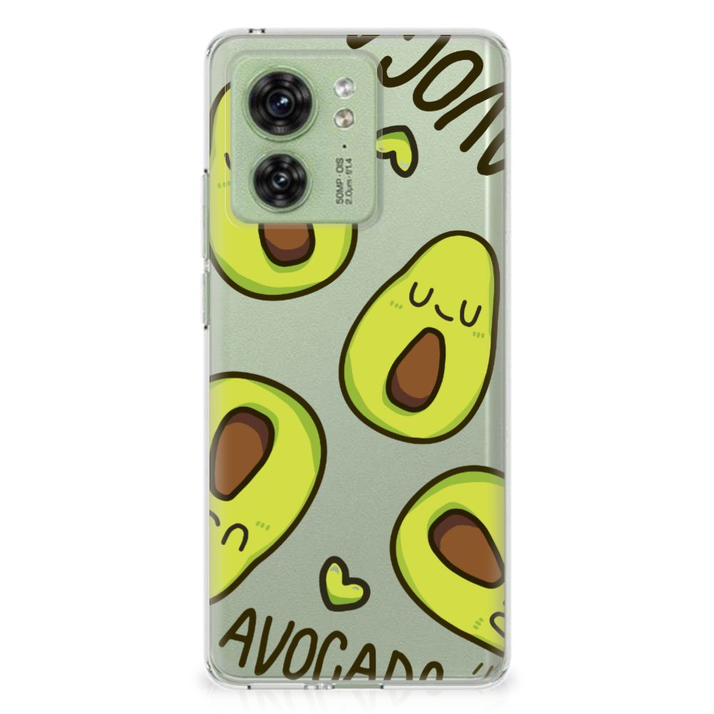 Motorola Edge 40 Telefoonhoesje met Naam Avocado Singing