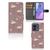 Motorola Edge 40 Telefoonhoesje met Pasjes Flamingo hoesje flamingo design aanzicht