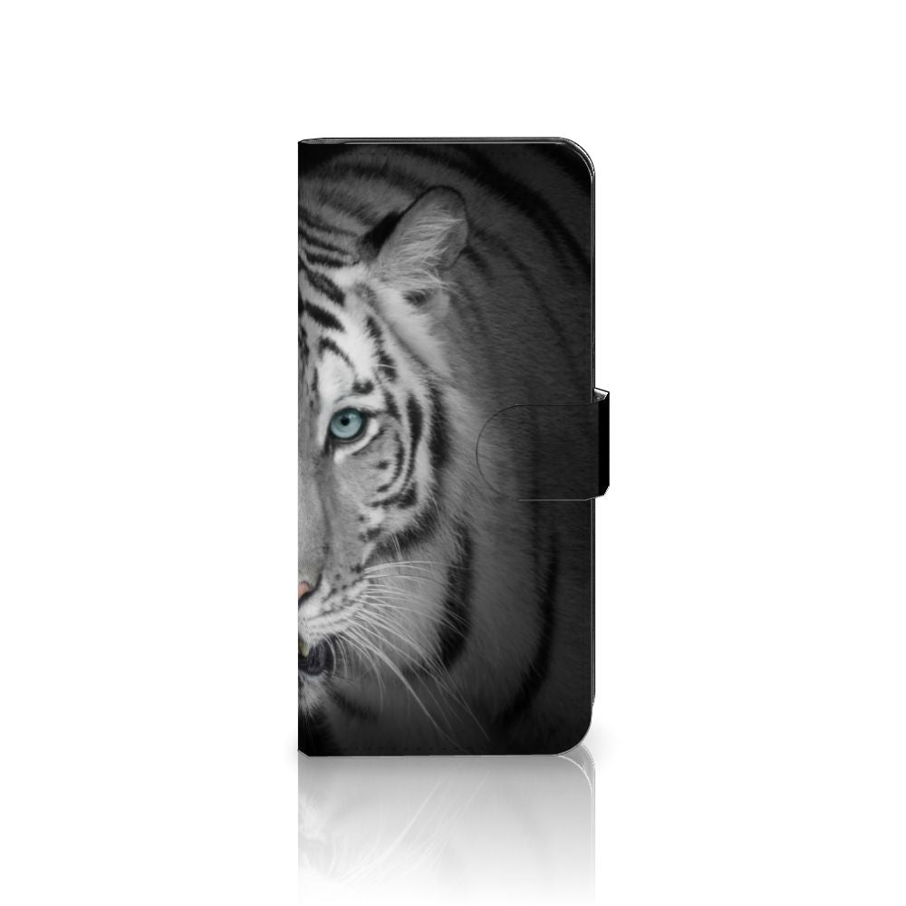 Motorola Edge 40 Telefoonhoesje met Pasjes Tijger telefoonhoesje tijger ontwerp zijaanzicht