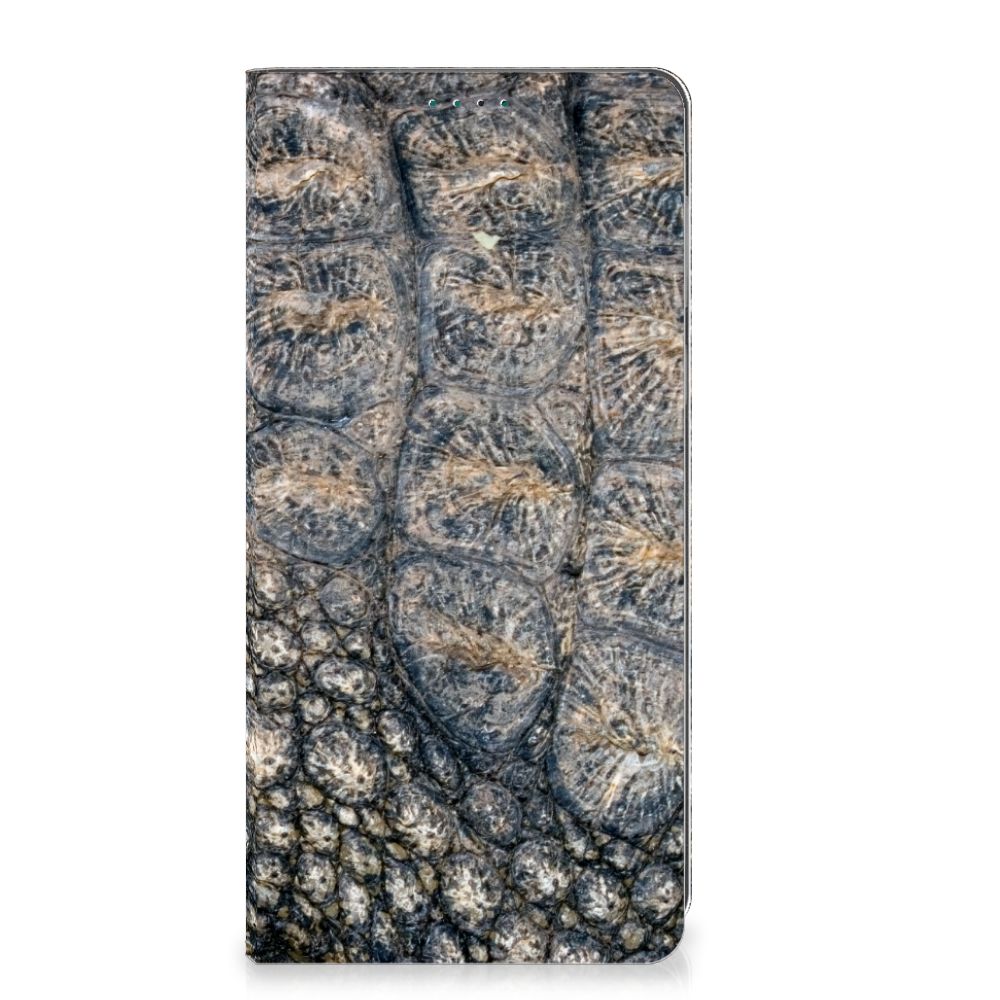 Motorola Moto E13 4G Hoesje maken Krokodillenprint krokodillenprint stand case aanzicht