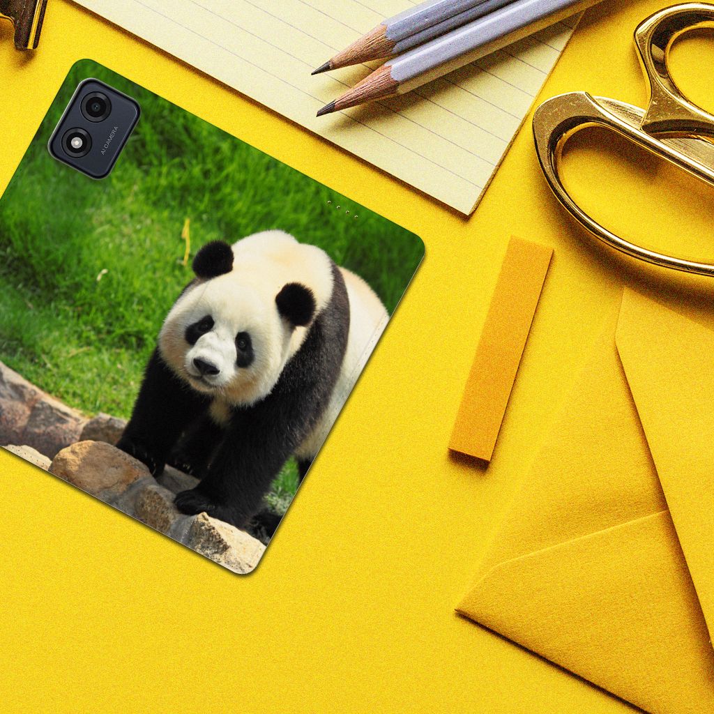 Motorola Moto E13 4G Hoesje maken Panda design panda voorkant