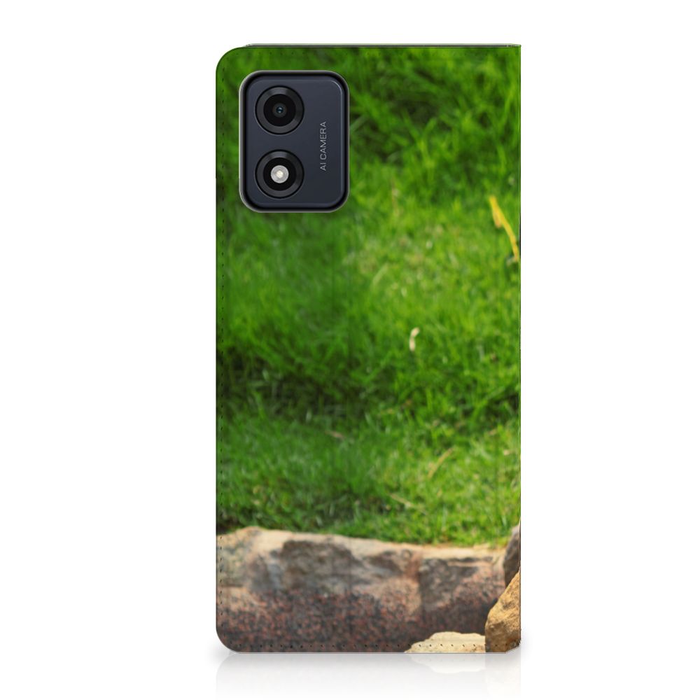 Motorola Moto E13 4G Hoesje maken Panda design hoesje aanzicht
