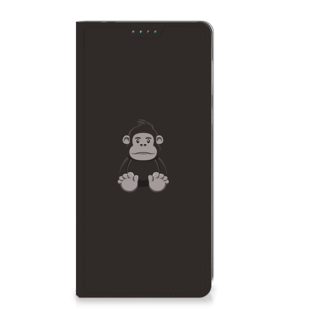 Motorola Moto E13 4G Magnet Case Gorilla telefoonhoesje gorilla design voorkant