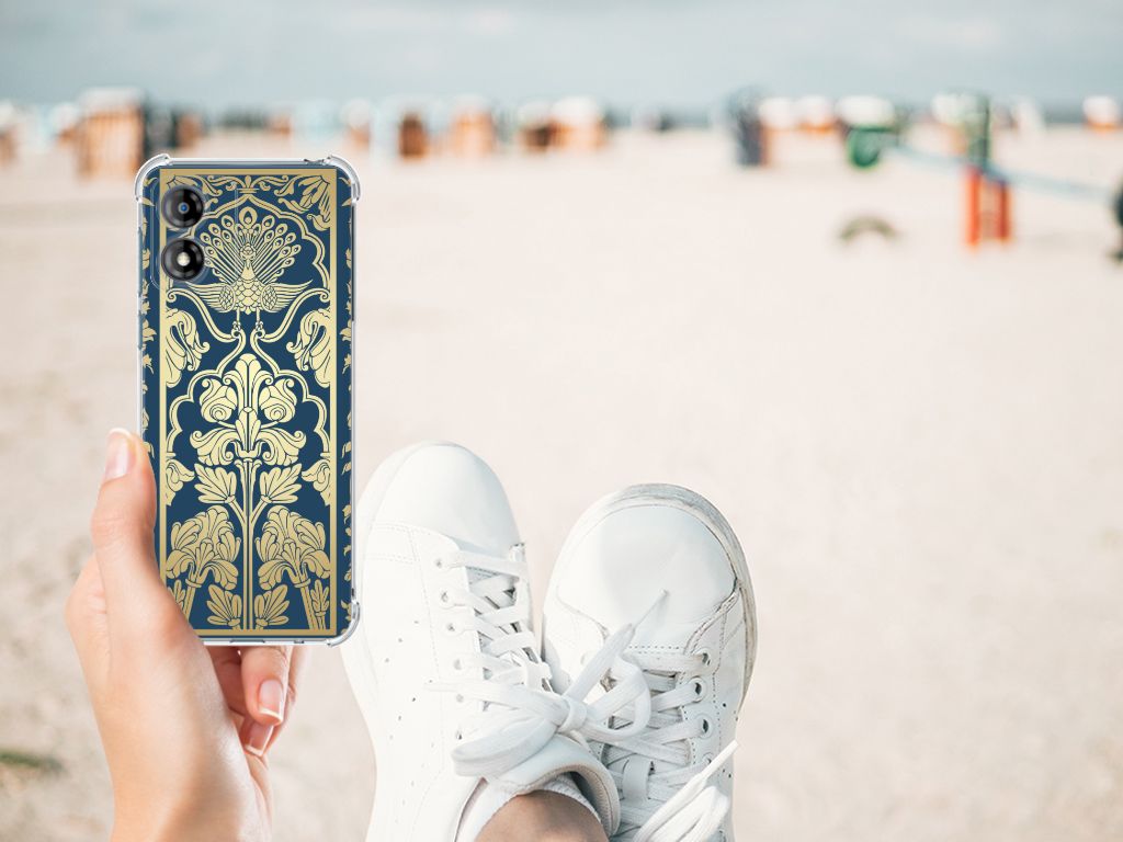 Motorola Moto E13 Case Beige Flowers B2C Telecom
