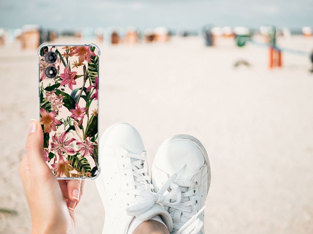Motorola Moto E13 Case Flowers B2C Telecom