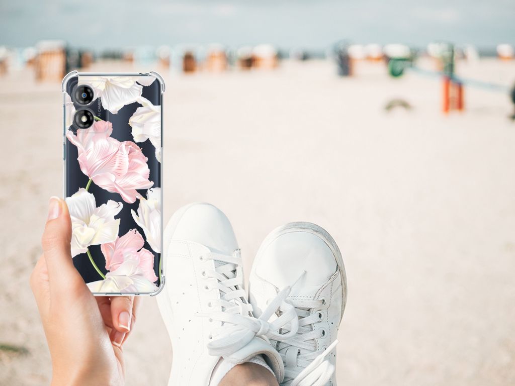 Motorola Moto E13 Case Lovely Flowers B2C Telecom