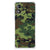 Motorola Moto E13 Doorzichtige Silicone Hoesje Army Dark camouflage design achterkant