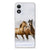Motorola Moto E13 TPU Hoesje Paarden paarden rennend sneeuw