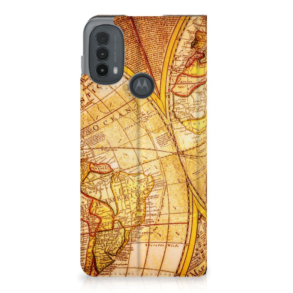 Motorola Moto E20 Book Cover Kompas design kompas aanzicht