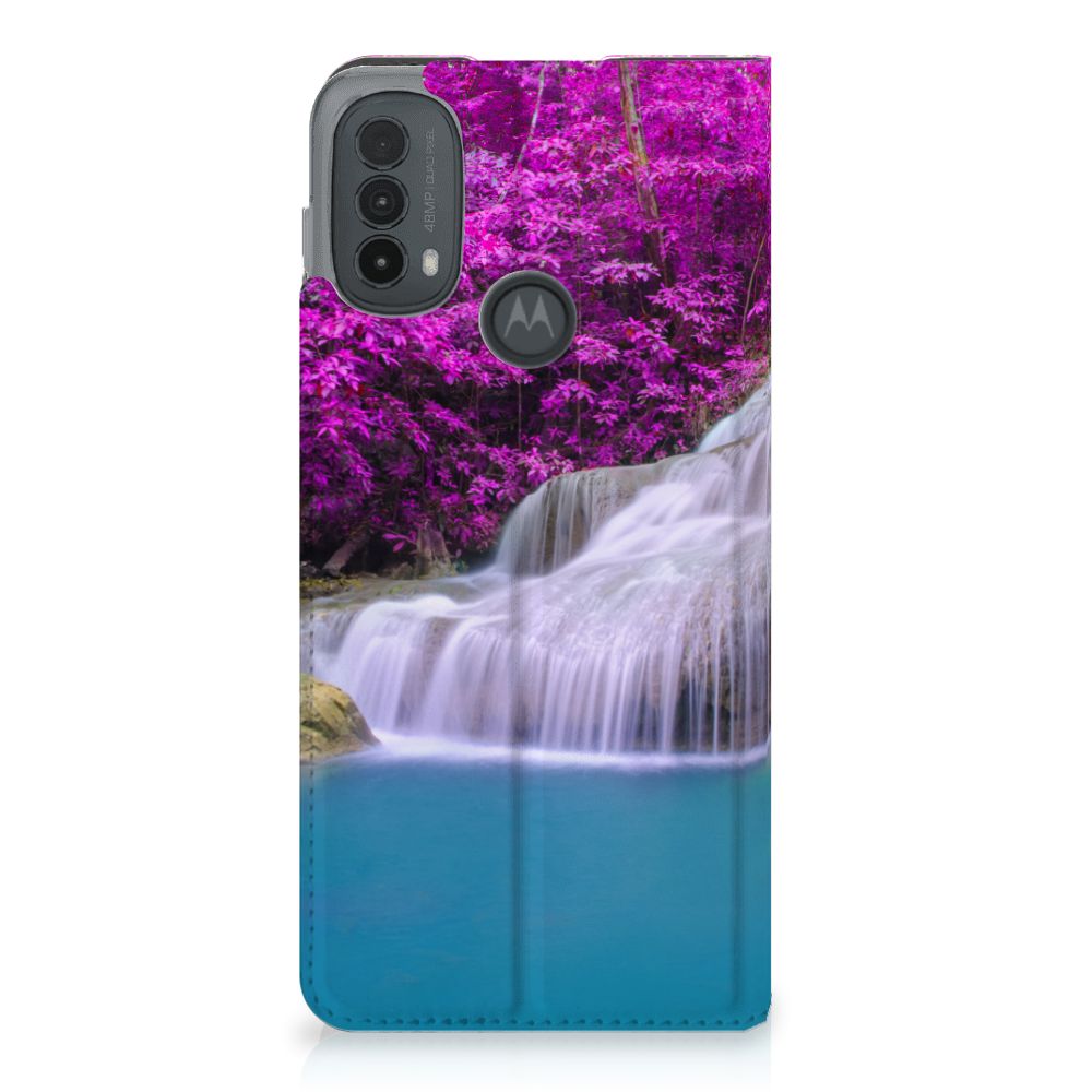 Motorola Moto E20 Book Cover Waterval waterval design voorkant