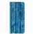 Motorola Moto E20 Book Wallet Case Wood Blue afgebladderd blauw hout voorkant