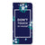 Motorola Moto E20 Design Case Flowers Blue DTMP voorkant met bloemen en tekst Don't Touch My Phone