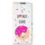 Motorola Moto E20 Flip Style Cover Donut Roze hoesje cartoon donut anzicht