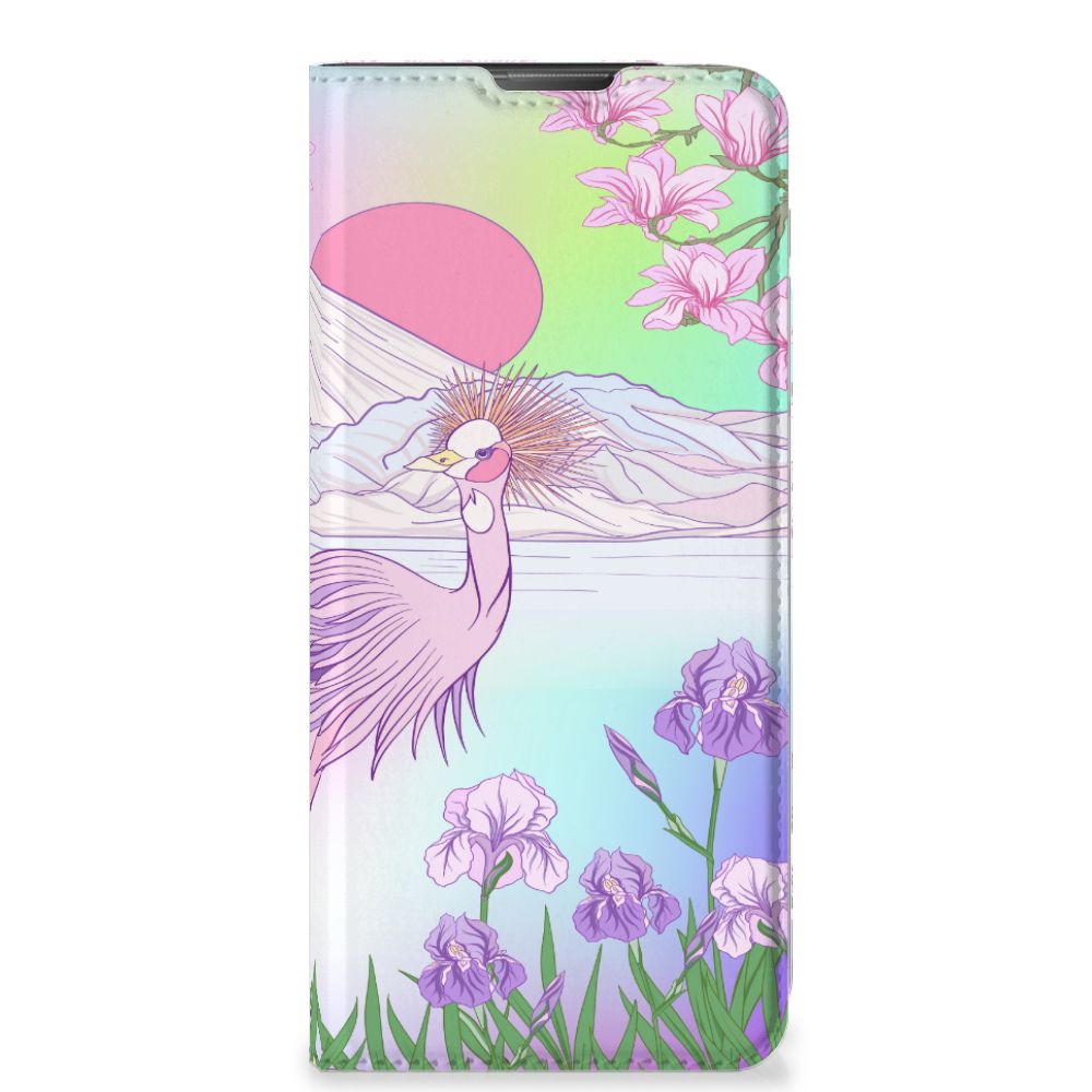 Motorola Moto E20 Hoesje maken Bird design pauw aanzicht