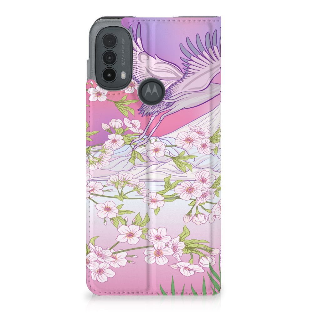 Motorola Moto E20 Hoesje maken Bird Flying design achterkant