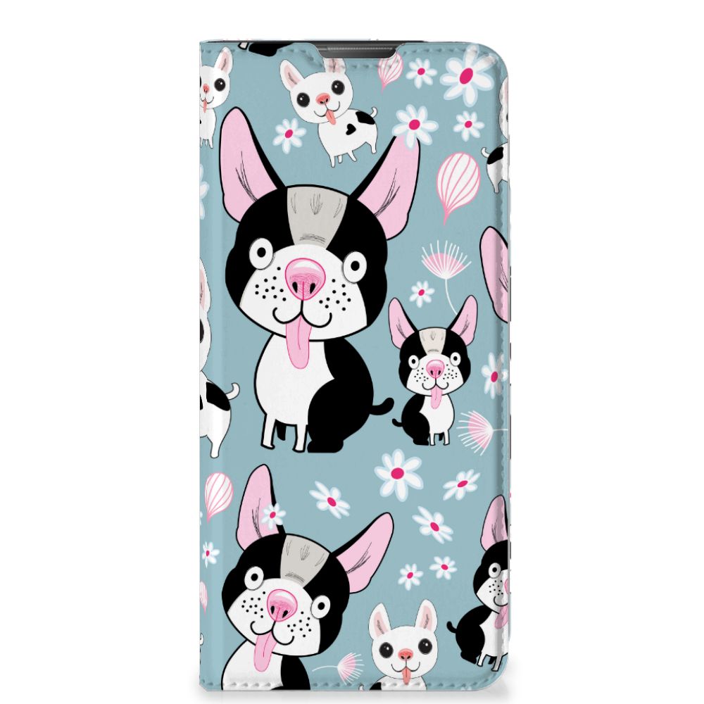 Motorola Moto E20 Hoesje maken Hondjes hoesje hondjes cartoon design voorkant