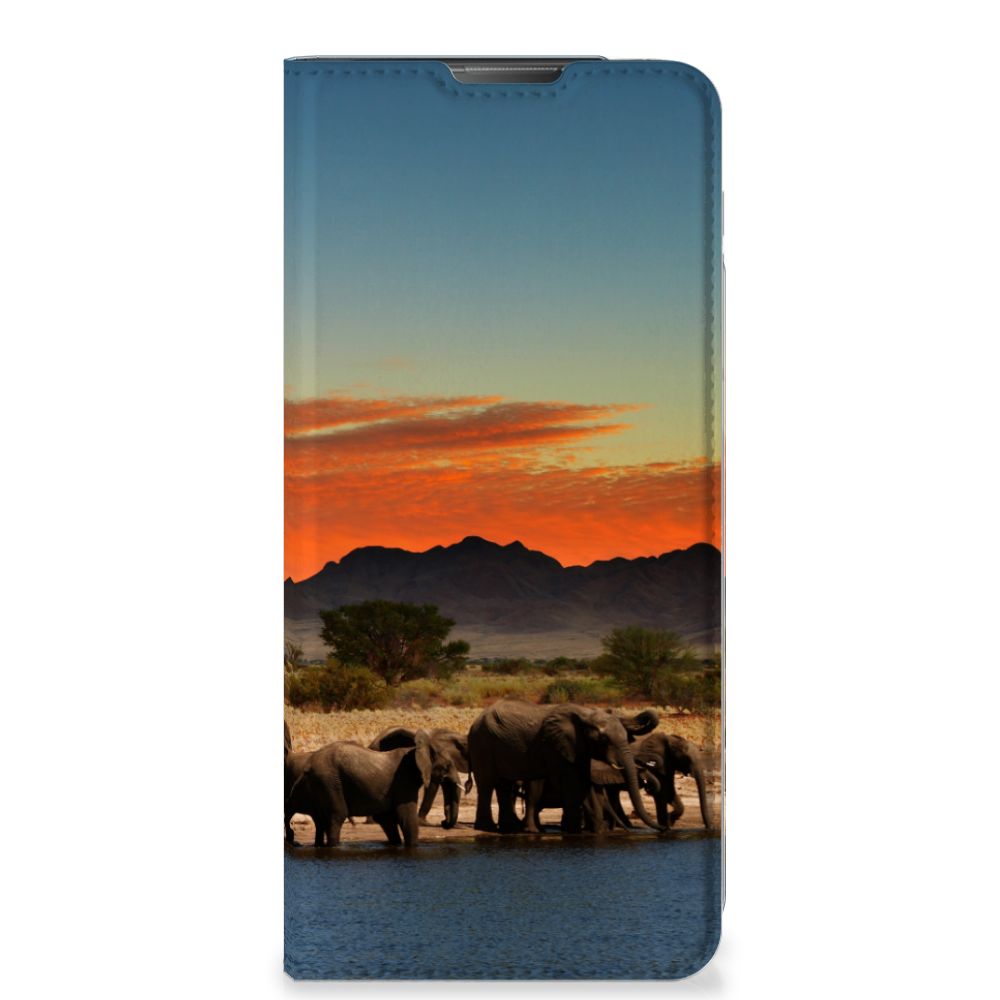Motorola Moto E20 Hoesje maken Olifanten design olifanten aanzicht