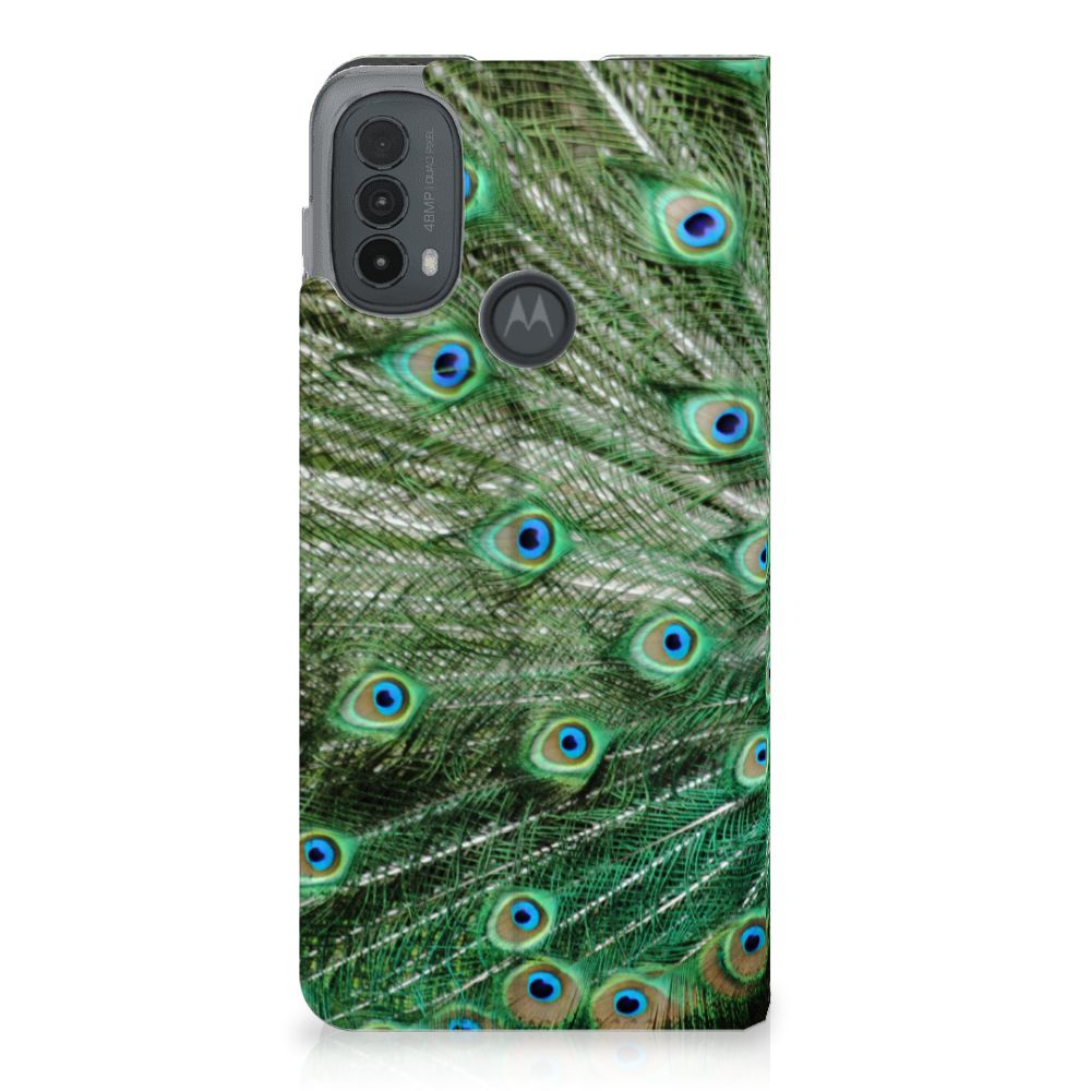 Motorola Moto E20 Hoesje maken Pauw hoesje pauw design achterkant