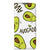 Motorola Moto E20 Magnet Case Avocado Singing avocado design vooraanzicht