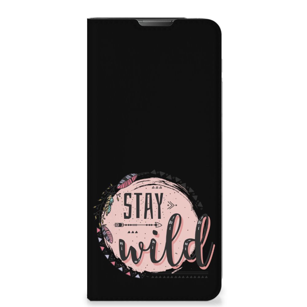 Motorola Moto E20 Magnet Case Boho Stay Wild voorkant