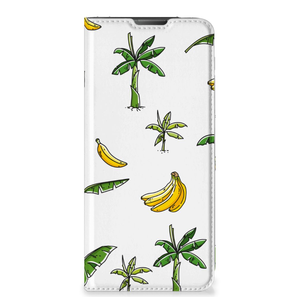 Motorola Moto E20 Smart Cover Banana Tree hoesje banana tree design vooraan
