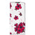 Motorola Moto E20 Smart Cover Blossom Red telefoonhoesje bloesem design voorkant
