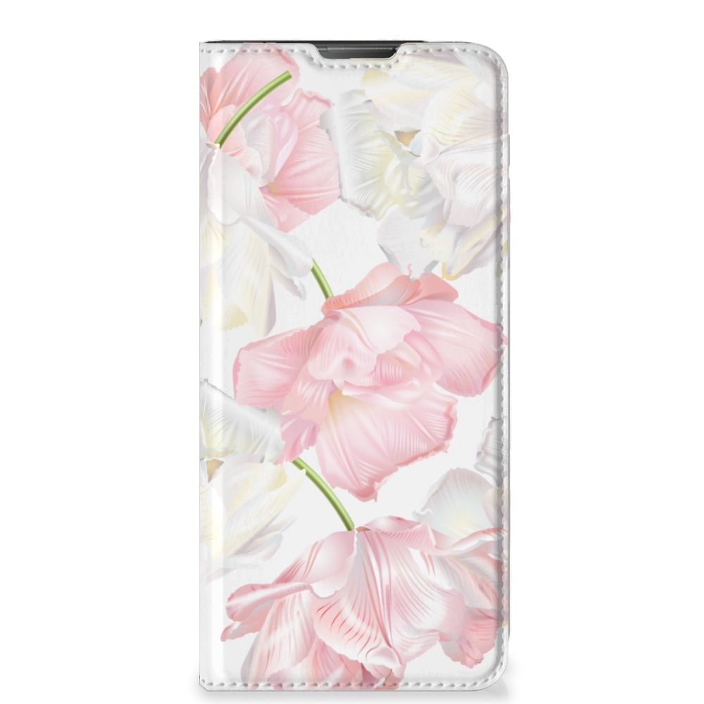 Motorola Moto E20 Smart Cover Lovely Flowers bloemen design voorkant