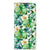 Motorola Moto E20 Smart Cover Orchidee Groen voorkant met groen witte bloemen