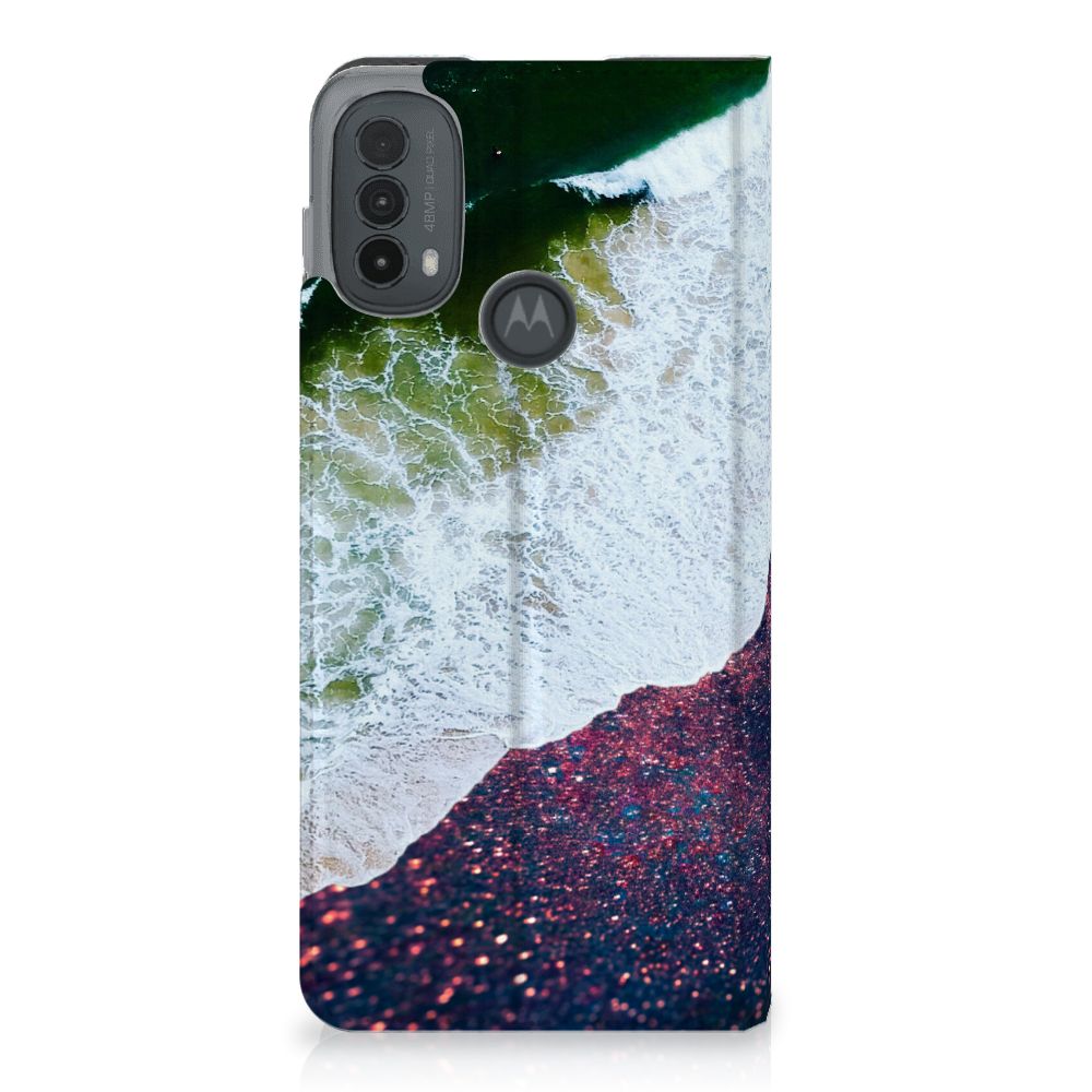 Motorola Moto E20 Stand Case Sea in Space design zee ruimte